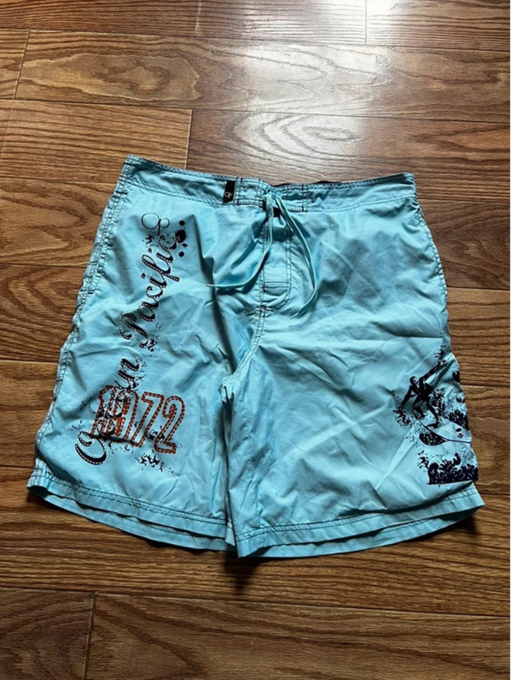 vintage OP surf style y2k board shorts